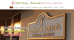 Desktop Screenshot of optimalrehabphysicaltherapy.com