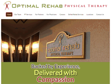 Tablet Screenshot of optimalrehabphysicaltherapy.com
